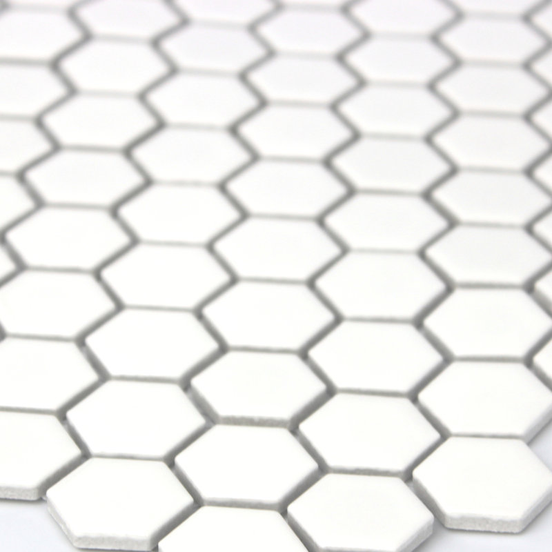 Carrelage mural en céramique, Blanc