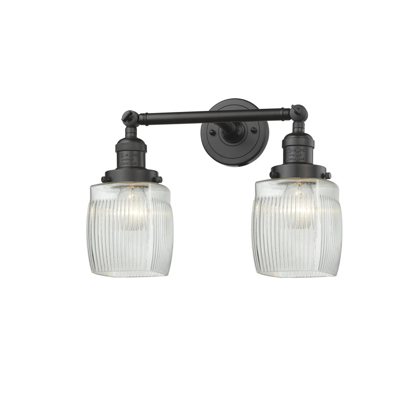 Éclairage pour salle de bain à intensité variable 2 lumières Mireya, Ampoule DEL 6 watts Vinage, Bronze huilé