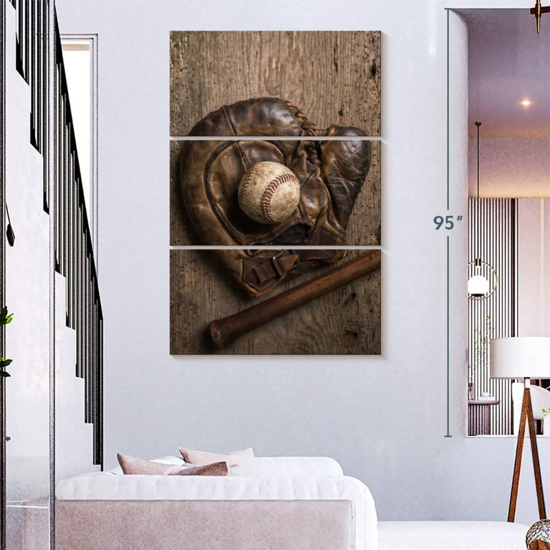 Sireci Rustic Baseball, 65" H x 42" W