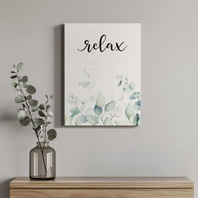 Relax Leaves by lettered & lined Art Print
