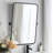 Modern Metal Tube Framed Rectangle Pivot Mirror Adjustable Tilting Bathroom Mirror-65135047-65135045