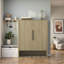 Armoire à chaussures moderne en bois avec portes et tablettes réglables pour le vestibule, le couloir et le salon | Idée de cadeau-1025301218