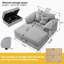 Fauteuil 47,24 po Corduroy-372132519
