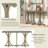 U-Style 59.8'' Wooden Console Table With Oak Veneer Top-1305980173