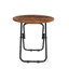 Table d'appoint ronde et pliante, table d'appoint pliable pliable, petite table de bout pliante et compacte, table de collation pliable-133085611-133754508