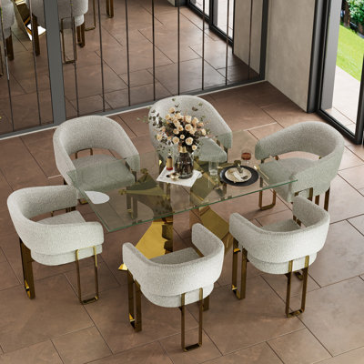 Barrel Accent Chair Side Chair Sets Kitchen Armchair for Living Room Lounge Chair by Everly Quinn