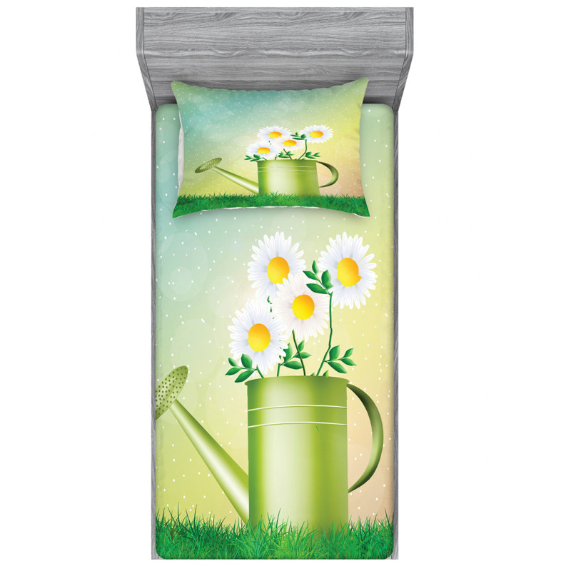 Microfiber Sheet Set, Twin Sheet Set with Fitted Sheet