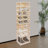 9-Tier Foldable Rectangular Freestanding Shoe Cabinet With Wheels-922529257