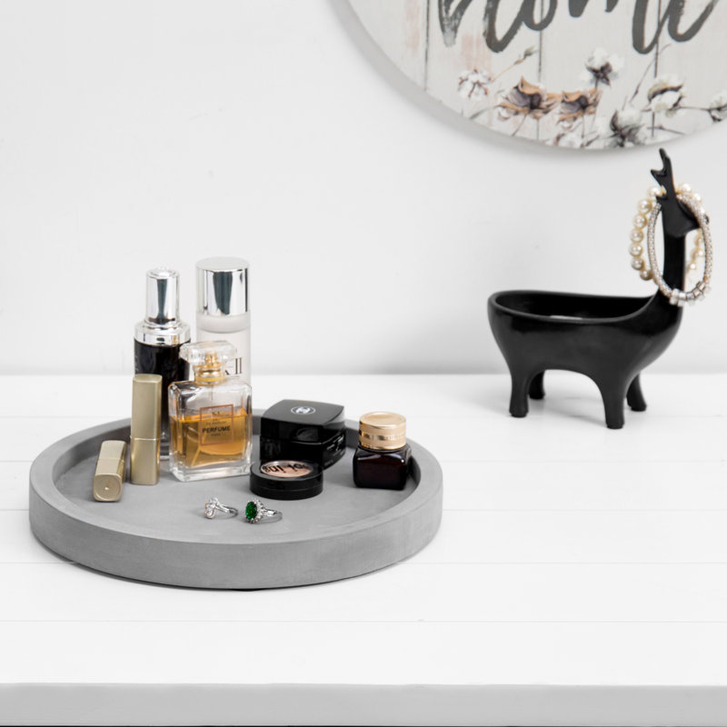 Susanna Concrete Bathroom Accessory Tray