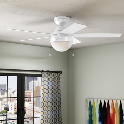 46" Anslee Standard Ceiling Fan with Pull Chain and Light Kit Included