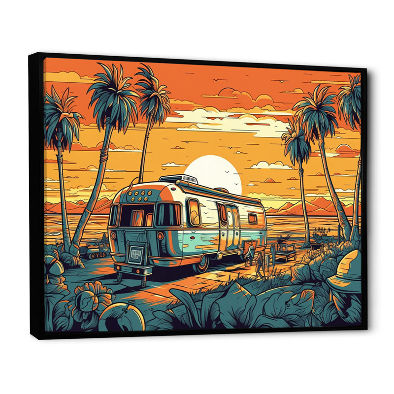 Rumaana, reflets jaunes et verts de l'aventure sur toile, H 16 po x l 32 po x P 1 po, Cadre flottant noir