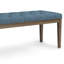 Banc de repose-pieds touffeté à aspect lin l 48 po Waverly-5543069