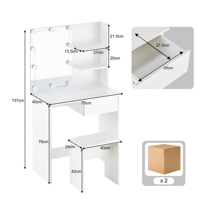 Dressing Table with Mirror