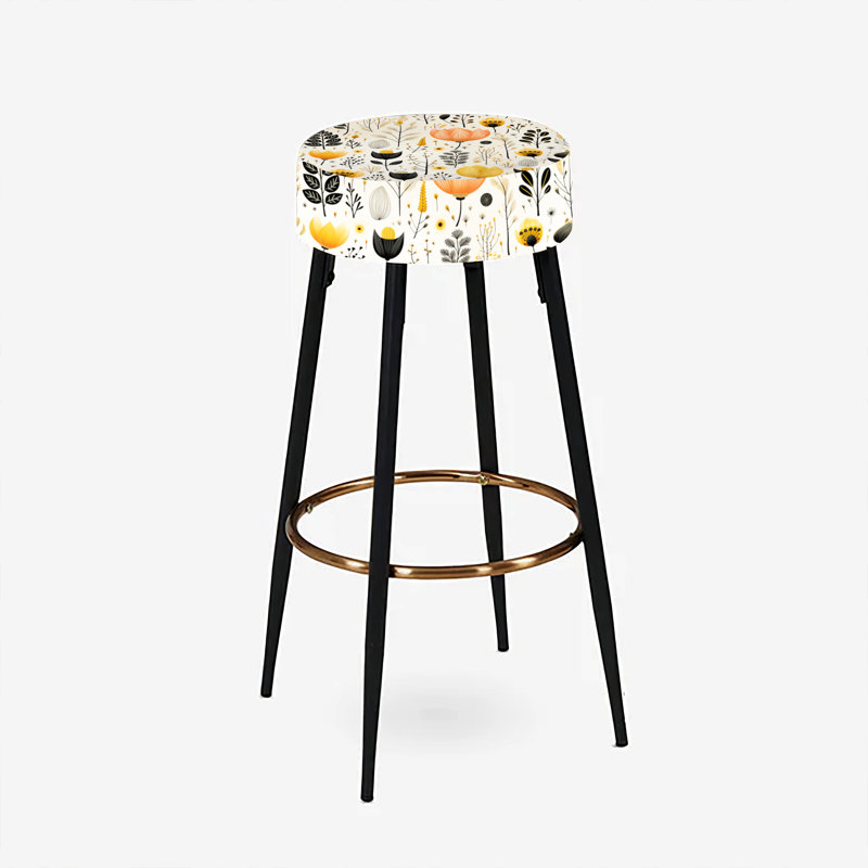 Ensemble de 2 tabourets de bar Beige Bohemian Bliss
