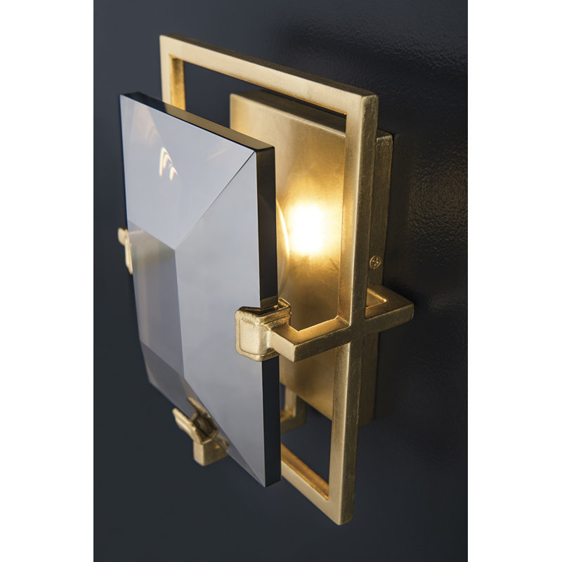 Plafonnier encastré 1 lumières Prism, Feuille d'or