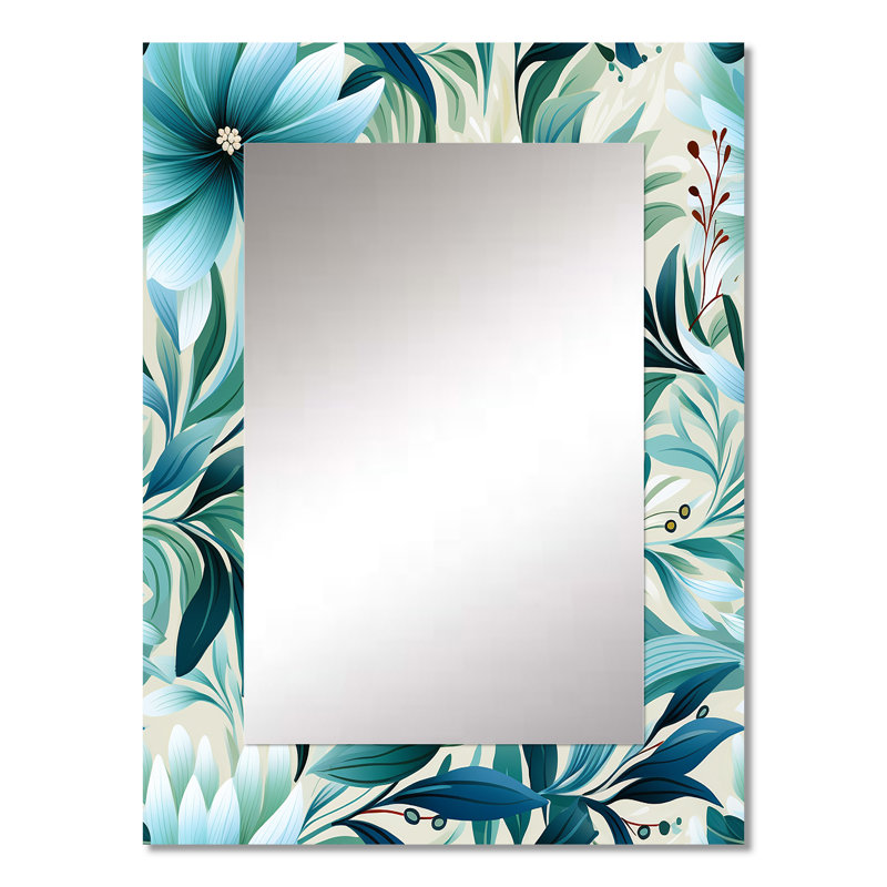 Vivier - Large Wall Mirror On Metal, 32 po x 24 po