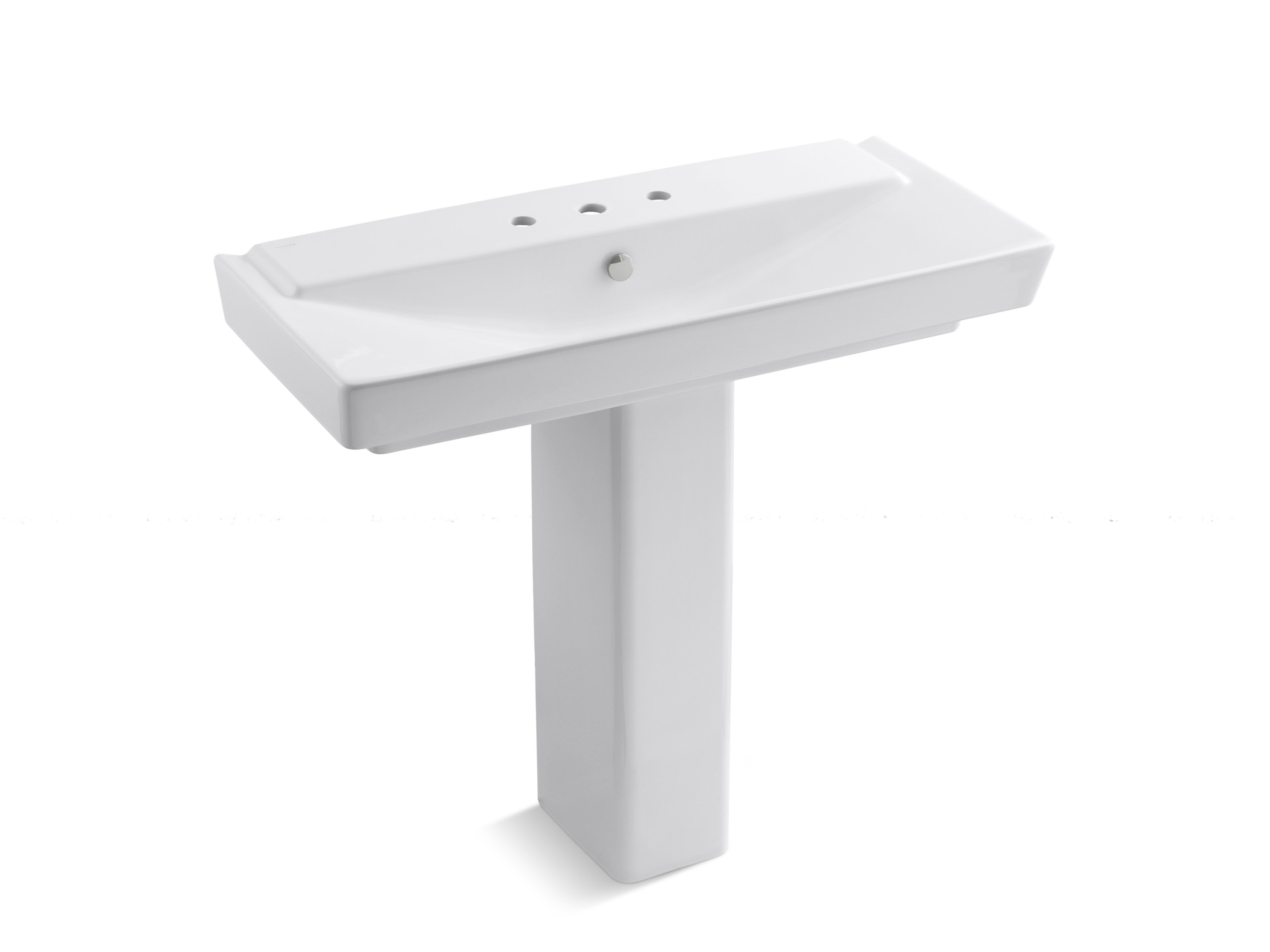 KOHLER Reve Ceramic Pedestal in White KOHLER Reve Ceramic Pedestal in White