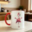 1pc Novelty Flamingo Design Mug Coffee Cup Juice Cup Fun Gift.