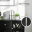 Armoire de cuisine polyvalente avec plusieurs options de rangement et un design élégant