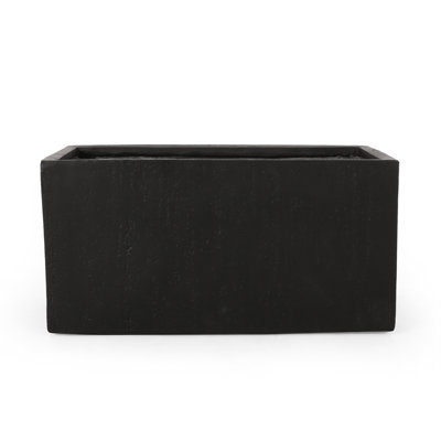 OUTDOOR LARGE SQUARE MGO PLANTER 35''L