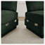 Canapé-lit en chenille vert 2 places avec dossier matelassé et coussins décoratifs, canapé de salon moderne à assemblage facile-1618849813