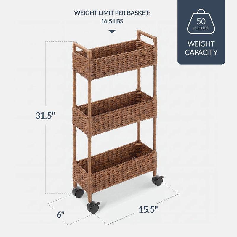 Chariot utilitaire mince, Chestnut