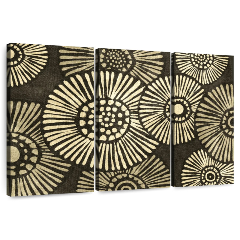 Kerner, fleurs de l'ethnie africaine, H 20 po x l 33 po