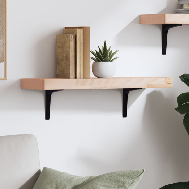 Anderss Bracket Shelf, Brown, 4cm H x 100cm W x 20cm D