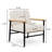 Set of 2 Mid-Century Modern Chenille Accent Chair with Metal Legs, Upholstered Lounge Armchair for Living Room & Bedroom-124340705