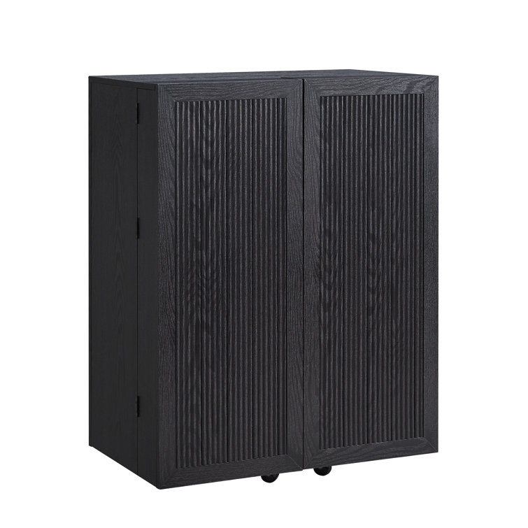 Wooden Bar Cabinet - Black