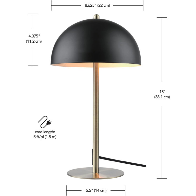 Matte Black Desk Lamp