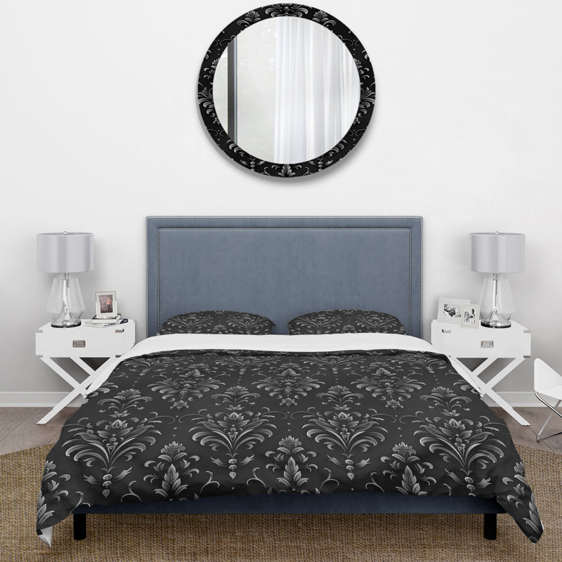 Ensemble de housse de couette Black Rustic Elegance IV - Country, Housse de couette très grand + 2 taies décorativ
