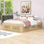 Lit plateforme en bois 6 tiroirs au design épuré-461776984-461776964