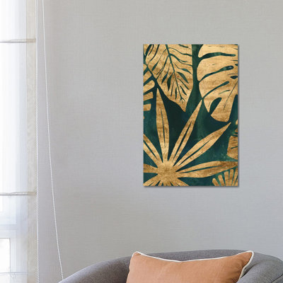 Emerald Jungle IV by June Erica Vess - Wrapped Canvas Gallery-Wrapped Canvas Giclée