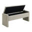Banc de bout moderne avec rangement, grand tabouret de repose-pieds rembourré, banc de meuble-lavabo de fenêtre confortable pour le salon, la chambre à coucher-129757637-129757638-129757642
