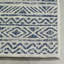 Tapis extérieur tissé à plat - imperméable, facile à nettoyer, résistant aux taches - Fil de polypropylène de qualité supérieure - Boho rayé - Grand patio, terrasse, véranda - Bleu amman-114720726