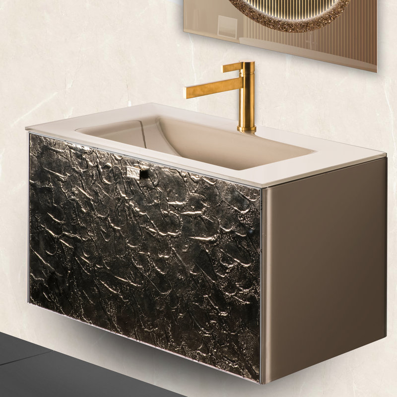 Felvy 32'' W Single Vanity, Gold, Bronze
