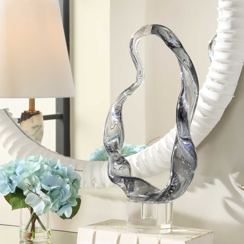 Sculpture en verre Uttermost Luminous Twist