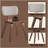 5Pcs Walnut Finish Dining Room Set-1328523201-1328523203