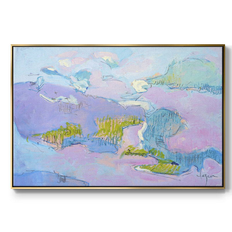 «Come To My Window», reproduction d'art sur toile encadrée, H 27 po x l 41 po x P 2 po, Encadrement doré