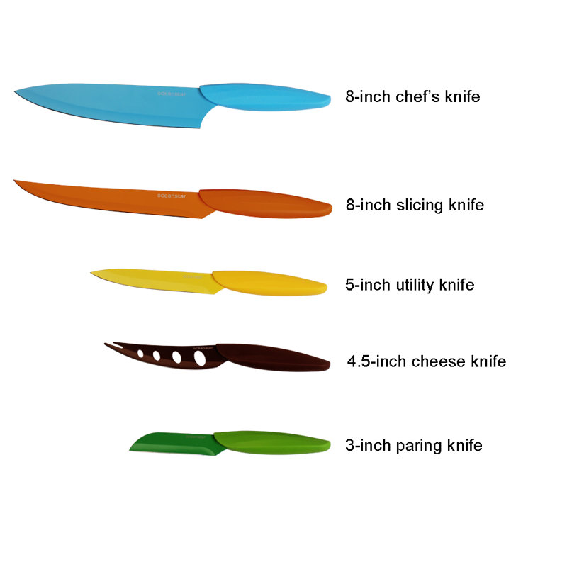 Oceanstar Design 6 Piece Knife Block Set