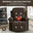 Swinging Recliner Massage Heated Sofa-1730128096