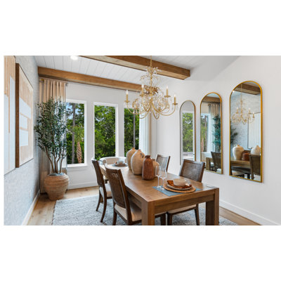 Miquesha 6 Light Antique Gold Chandelier