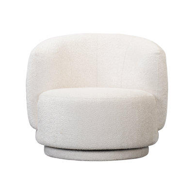Brais Upholstered Swivel Barrel Chair