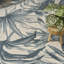 Floral Indoor/Outdoor Ivory Blue Area Rug-172148525