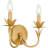 Jakariya 2-Light Gold Leaf Wall Sconce