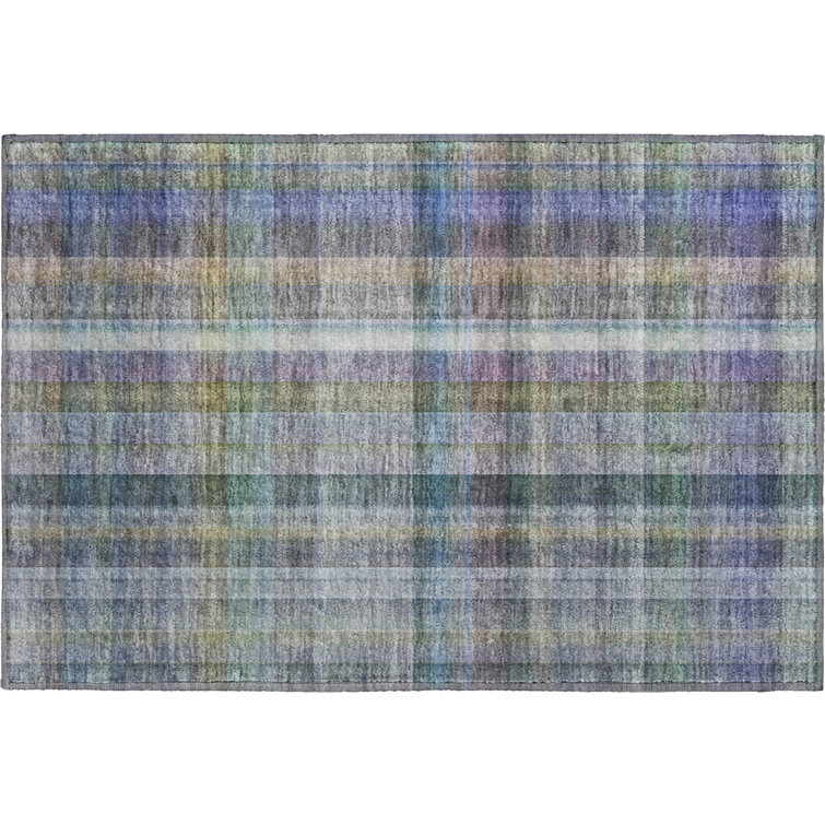 Premium Machine Washable Cerrito AMF534 Green Rug