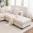 Bennett 8-piece Upholstered Comfy U-shaped Sofa Couch Reversible Chaise Sectional-97462465