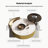 Ninah No-Assembly Required, Modern Light Luxury Round Nesting Coffee Table With 1 Drawer, Glass Rock Panels