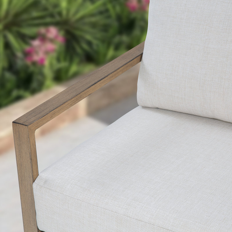 Chaises longues avec coussins et repose-pieds Hamarto, 2 chaises fixes + 2 repose-pieds